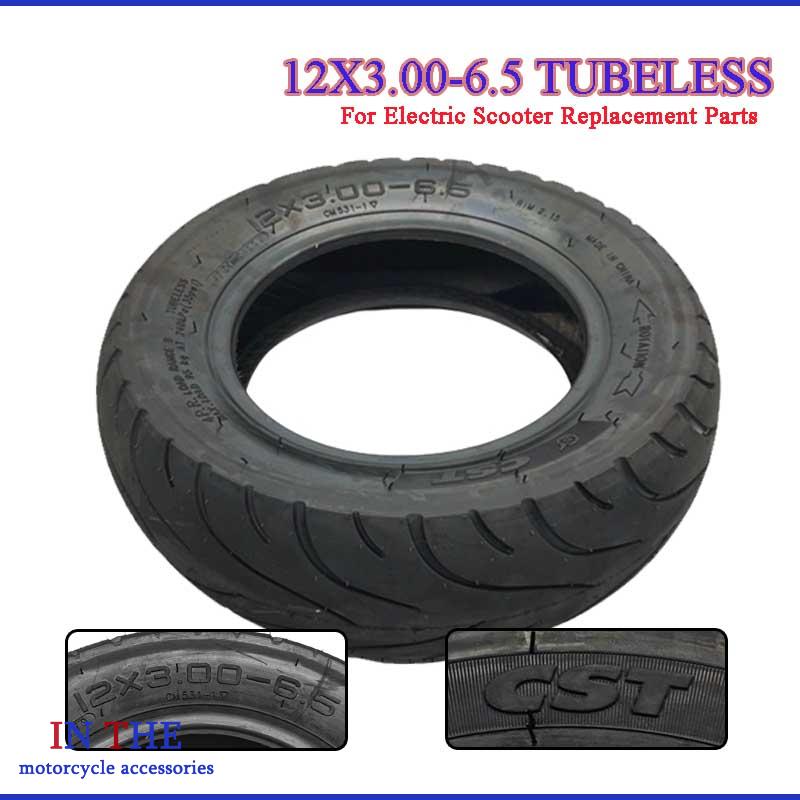 Scooter Parts - 12 inch 12x3.00-6.5 tubeless vetband, duurzame