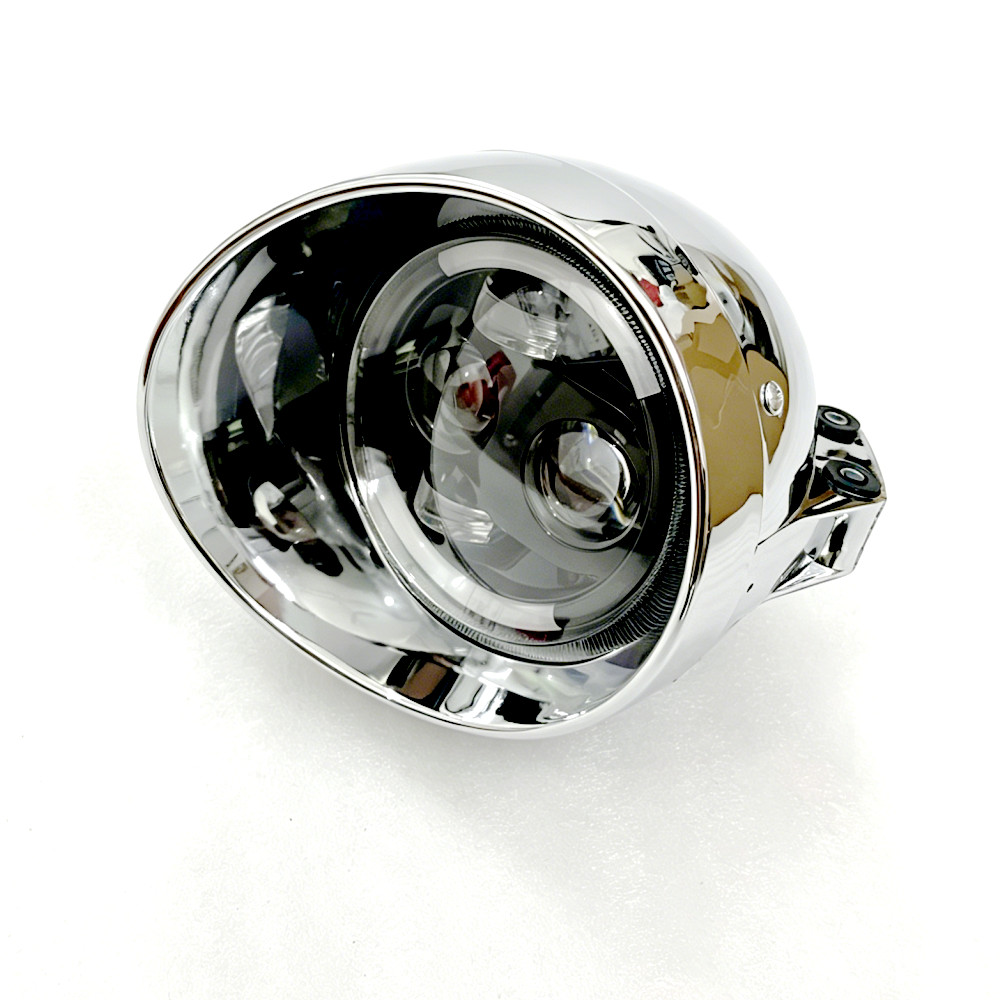 Universal Motorcycle Led Headlight Projector - Universele Retro 12V Motorfiets 5.75' LED