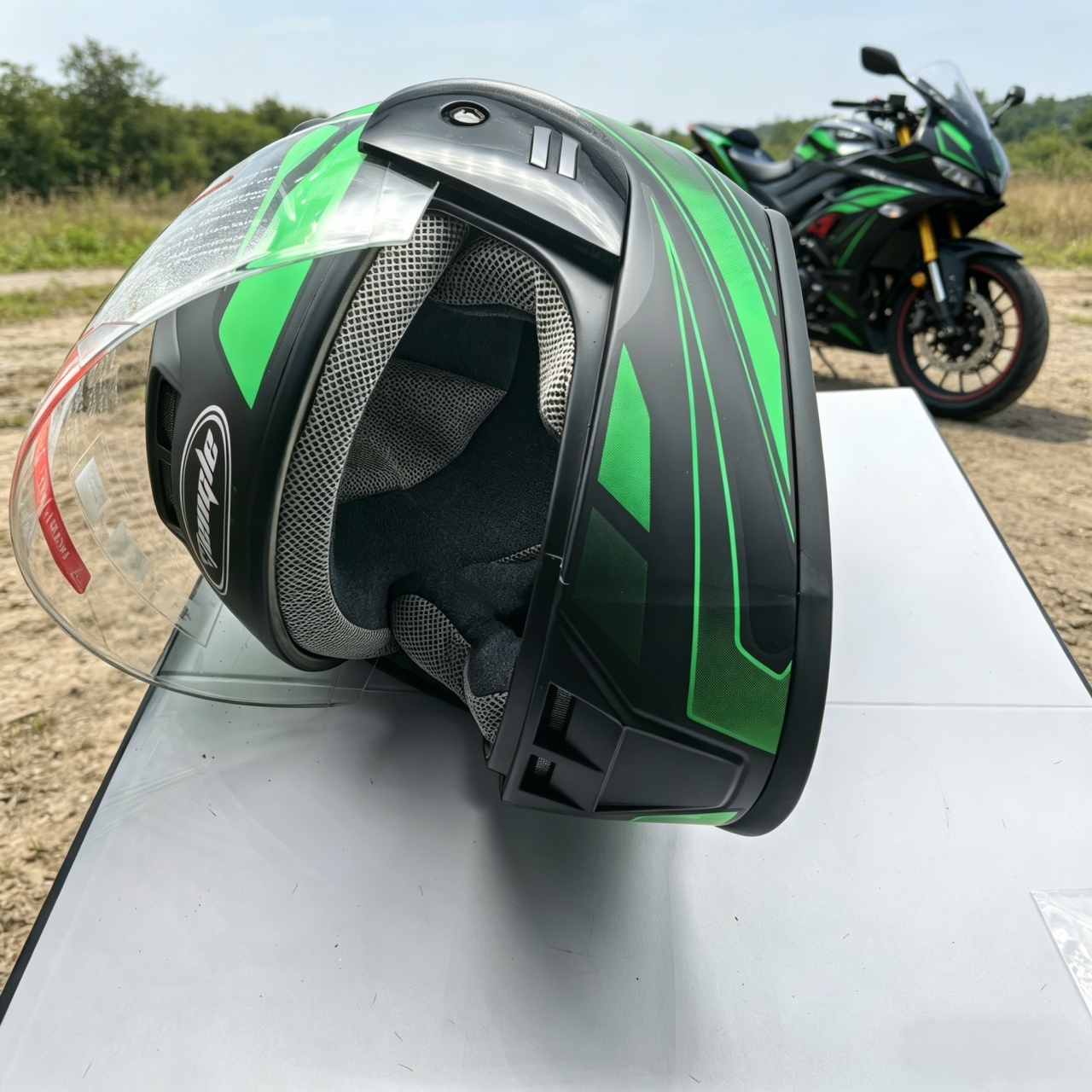 Dual Visor Motorcycle Racing Helmet - Heren integraalmotorhelm met dubbel vizier Racing