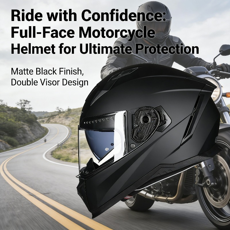 Full Face Motorcycle Helmet With Bluetooth - GXT Volledig Gezicht Motorhelm 3C Gecertificeerd