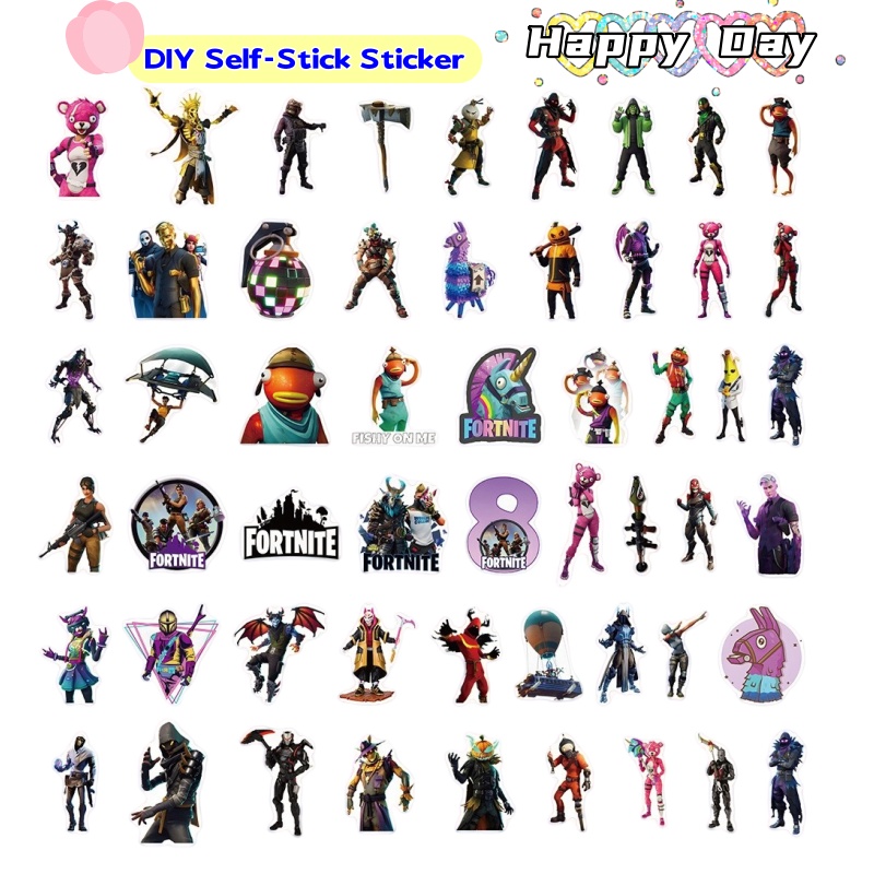 Atv Parts - Fortnite Creatieve Persoonlijkheid Graffiti Sticker Animatie