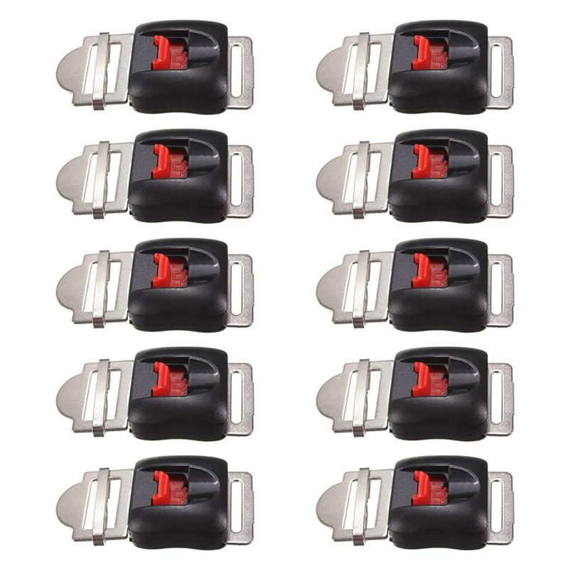 Quick Release Buckle Motorcycle Helmet - Krachtige 10-delige universele motorhelmen Clip Strap