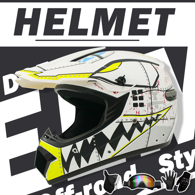 Off Road Motocross Helmet Goggles Set - Motocross- en off-road helmset - Extreme