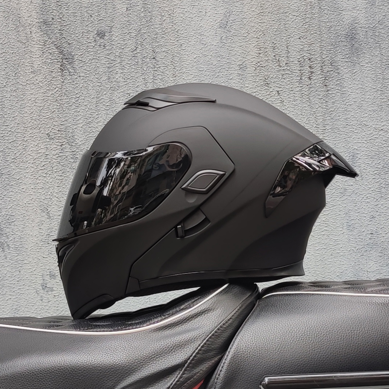 Modular Flip Up Motorcycle Helmet Dot Approved - ORZ Motorhelmen Dubbele vizieren Modulaire opklapbare