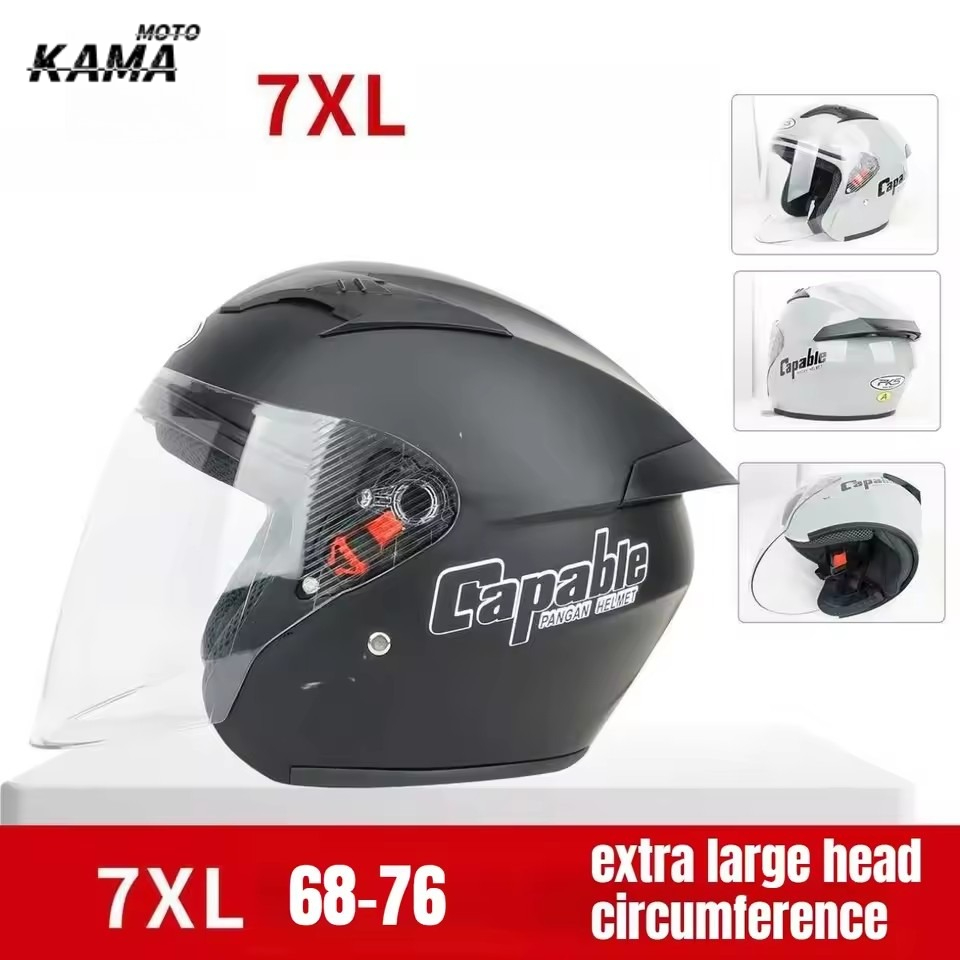 Dual Visor Motorcycle Racing Helmet - Grote motorhelm heren extra groot 76