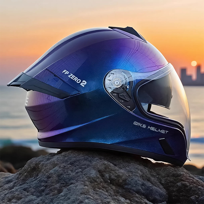 Quick Release Buckle Motorcycle Helmet - Volledig gezicht beschermende motorhelm voor volwassenen,