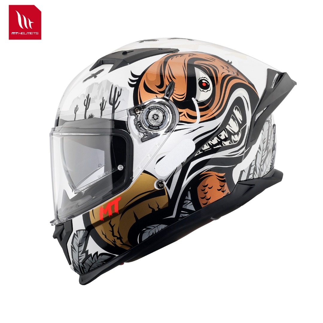 Dual Visor Motorcycle Racing Helmet - Nieuwe Motorhelm Sharp 5-sterren Racing Mt