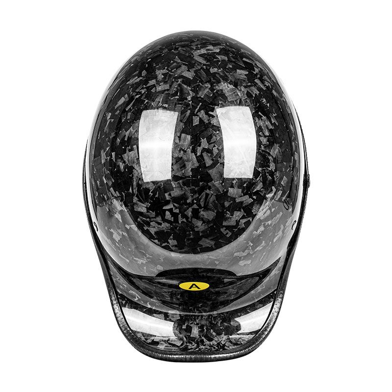 Carbon Fiber Lightweight Motorcycle Helmet - Premium carbon fiber open face halfhelm,
