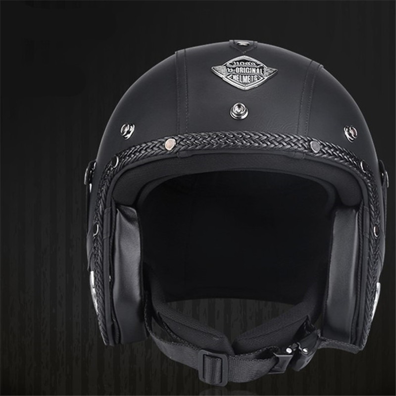 Vintage Open Face Retro Helmet - Nieuwe Collectie Helmen Open 3/4 Helm
