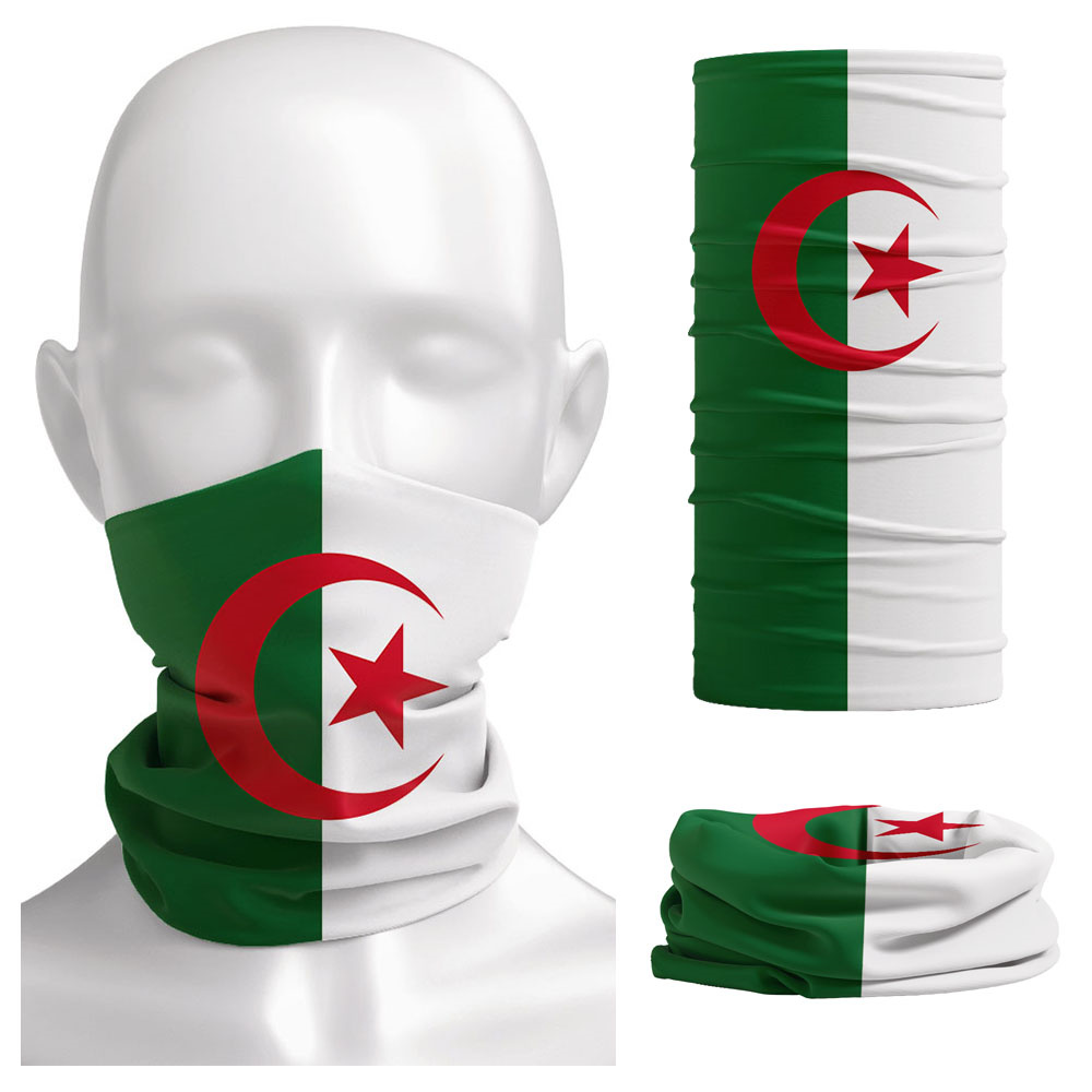 Riding Gear - Algeria Vlag Bedrukt Bandana Hoofddeksels Rijden