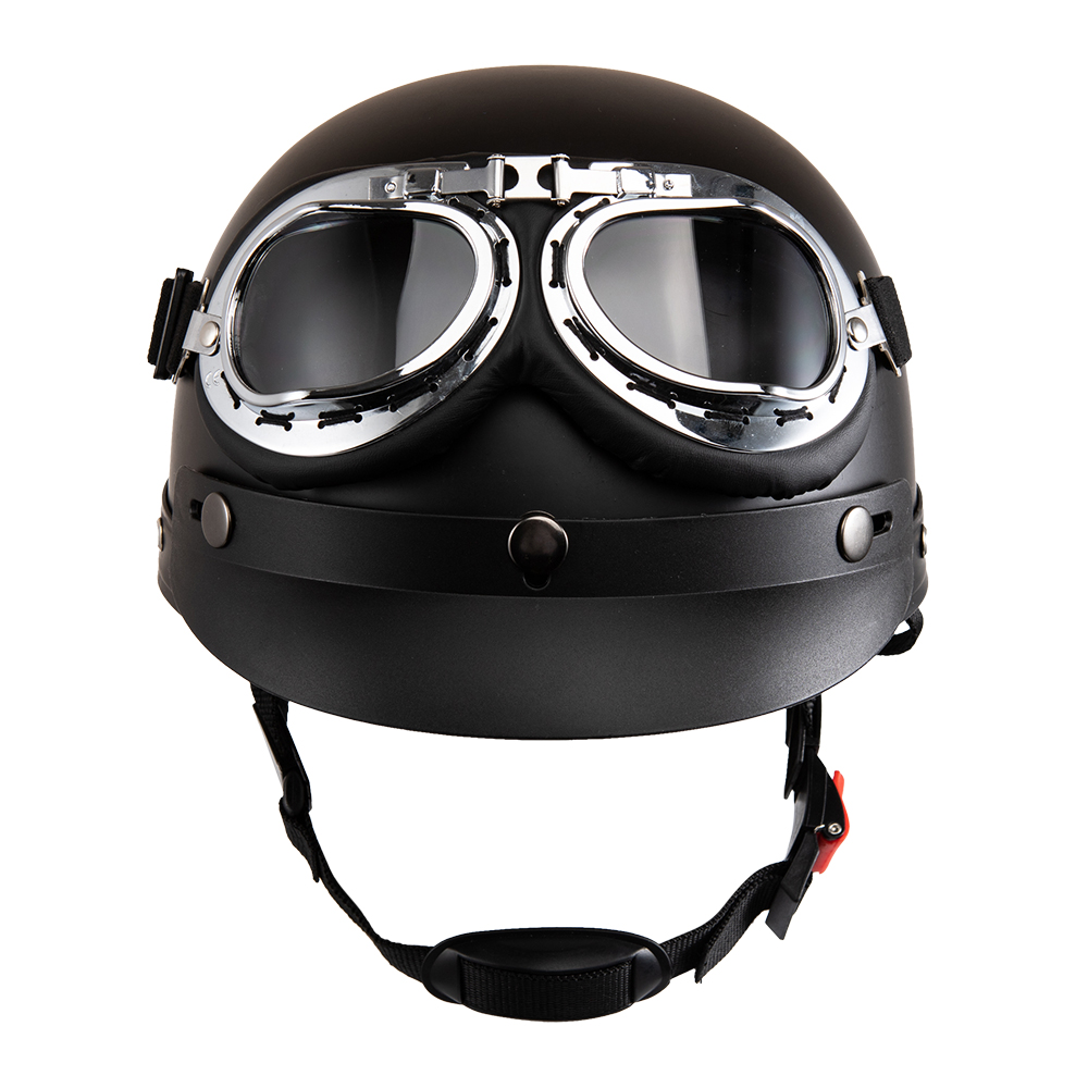Vintage Open Face Retro Helmet - Motorhelm Open Gezicht Retro Capacete De