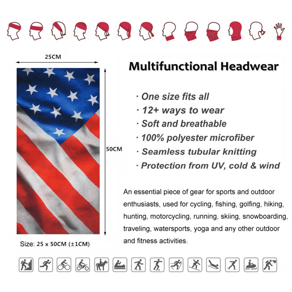 Usa Vlag Patroon Zon Bescherme - Riding Gear recensie en prijs