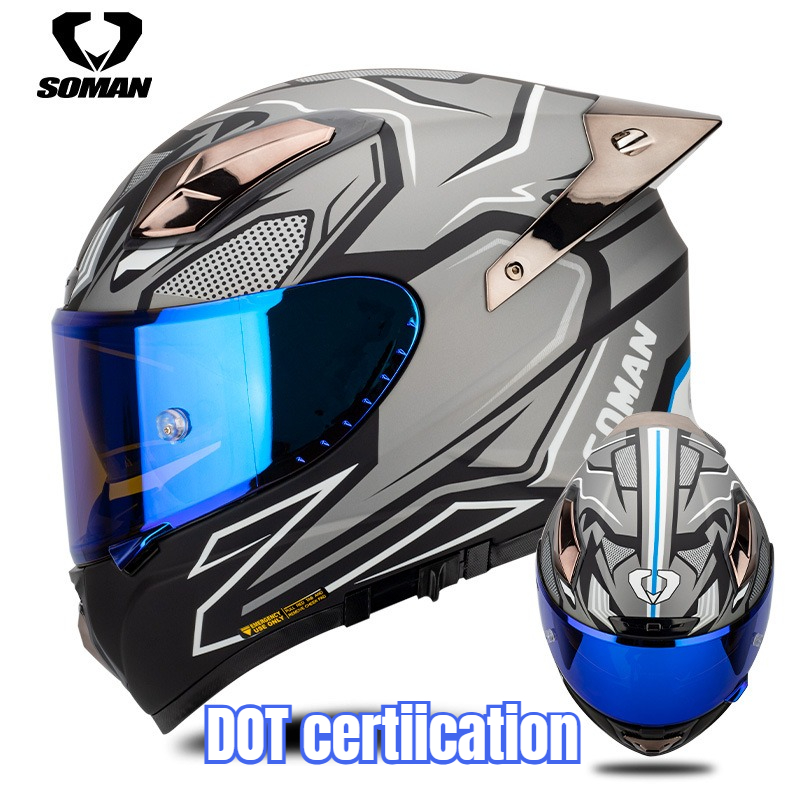 Soman motorhelm koolstofvezel  - Carbon Fiber Lightweight Motorcycle Helmet recensie en prijs
