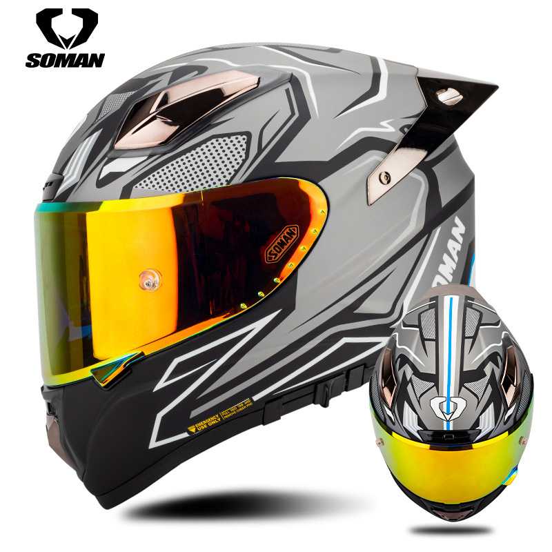 Soman motorhelm koolstofvezel  - Carbon Fiber Lightweight Motorcycle Helmet recensie en prijs