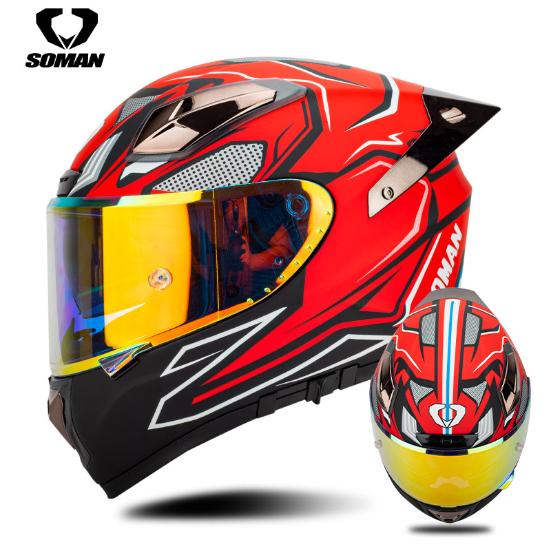 Soman motorhelm koolstofvezel  - Carbon Fiber Lightweight Motorcycle Helmet recensie en prijs