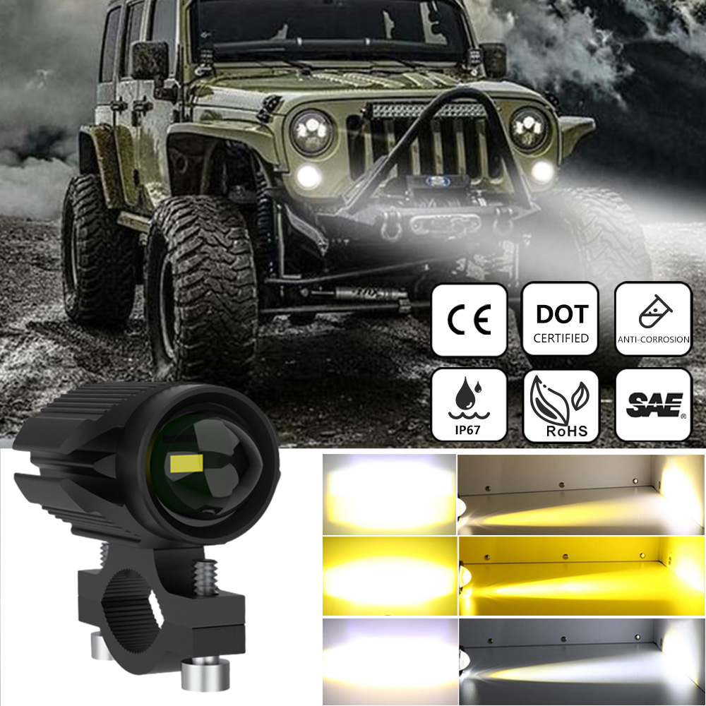 Extra Led Koplampen Voor Motor - Universal Motorcycle Led Headlight Projector recensie en prijs