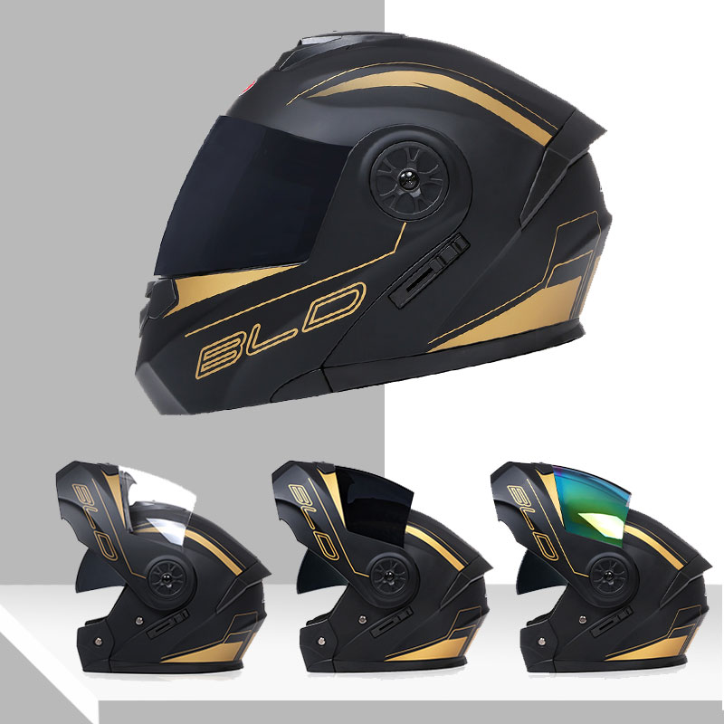 Helm met dubbele lens Modulair - Dual Visor Motorcycle Racing Helmet recensie en prijs