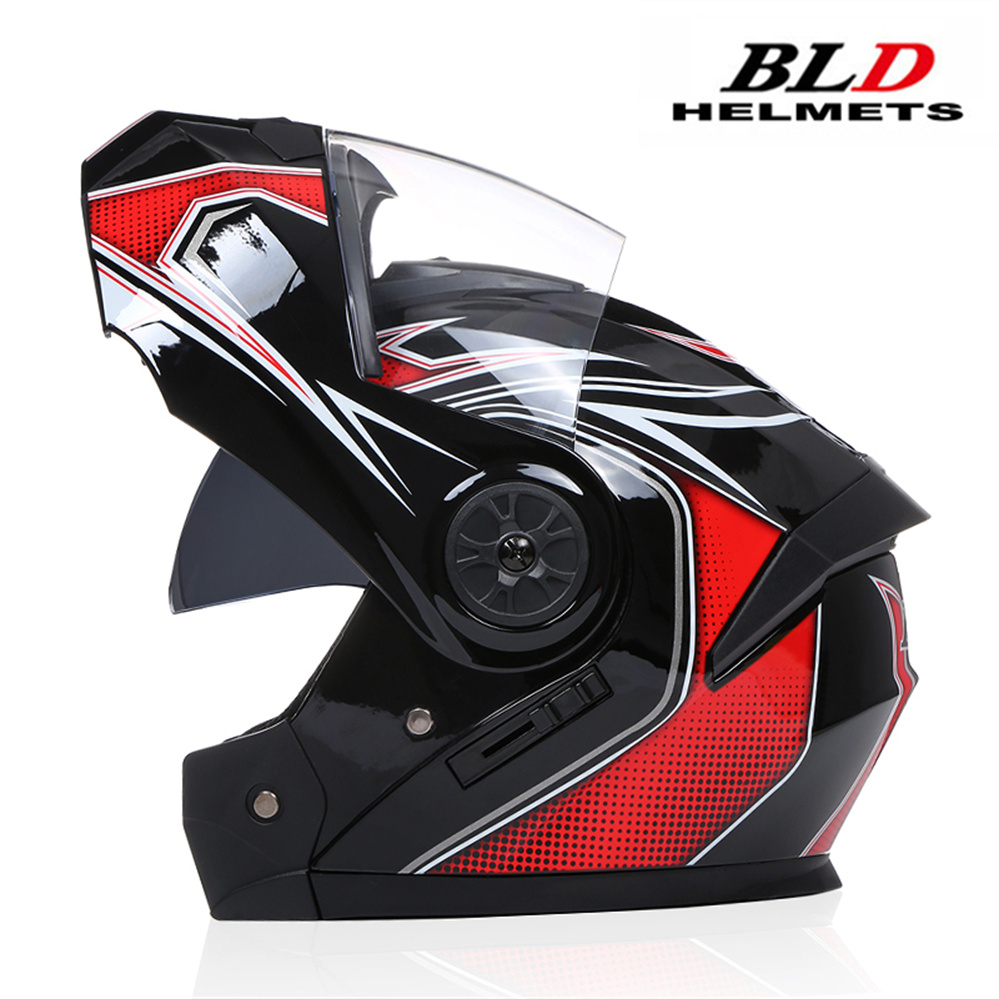 Helm met dubbele lens Modulair - Dual Visor Motorcycle Racing Helmet recensie en prijs