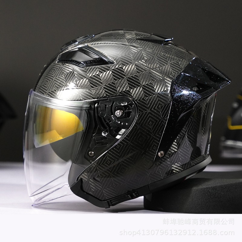 Koolstofvezel motorfietshelm D - Carbon Fiber Lightweight Motorcycle Helmet recensie en prijs