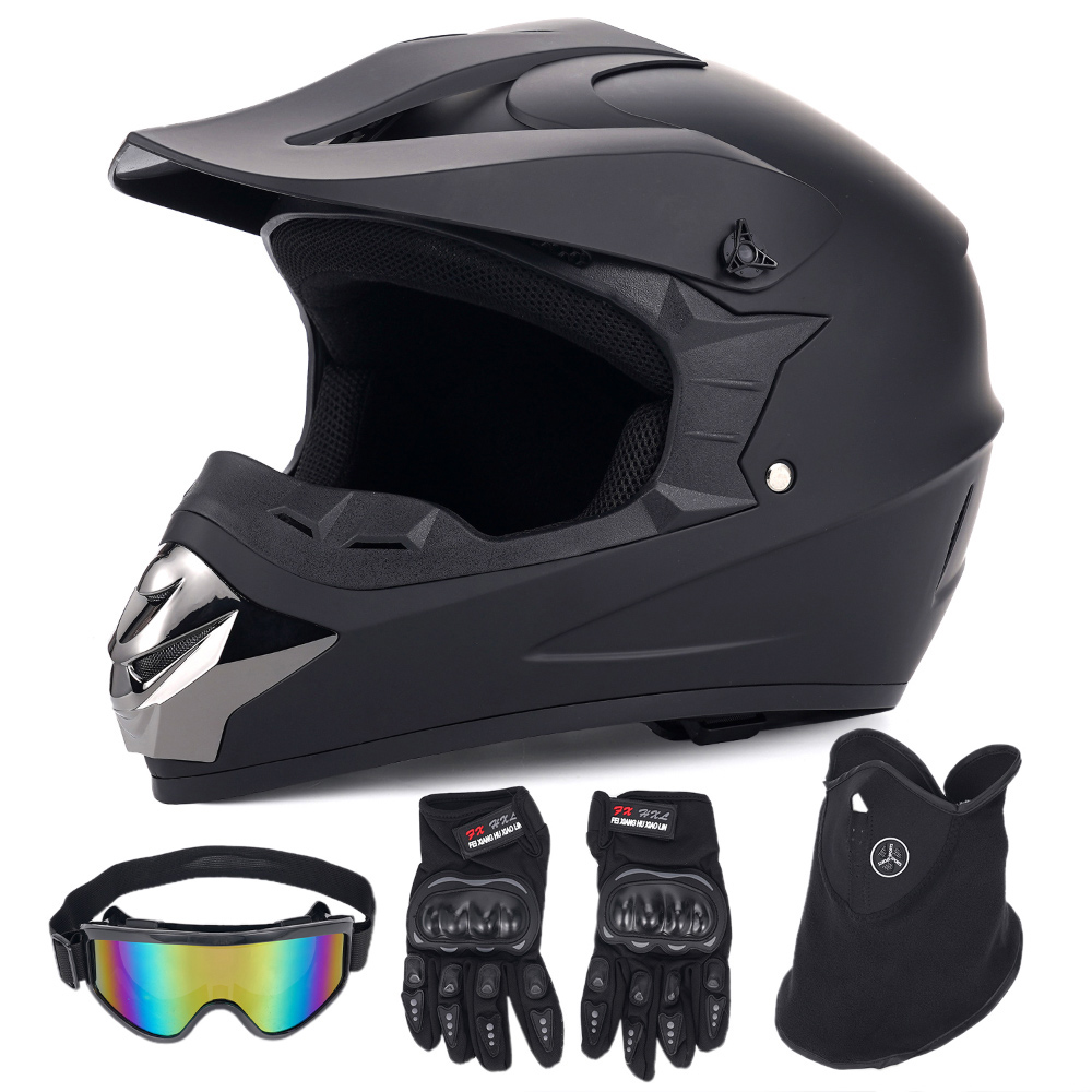 Off-road motorhelm vierdelige  - Off Road Motocross Helmet Goggles Set recensie en prijs
