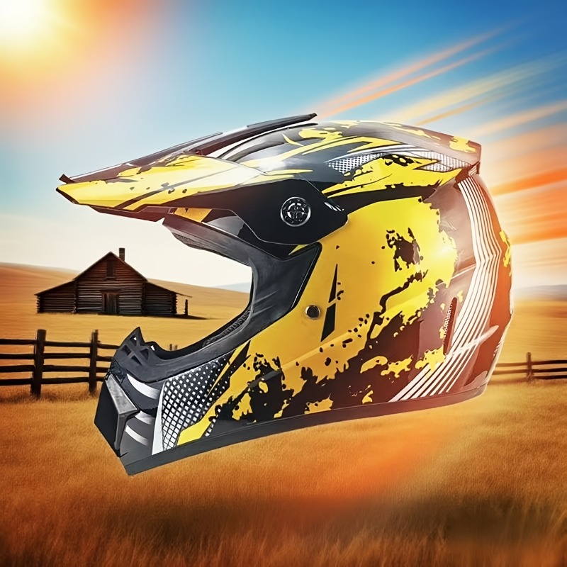 Crossmotorhelmset, off-road mo - Off Road Motocross Helmet Goggles Set recensie en prijs