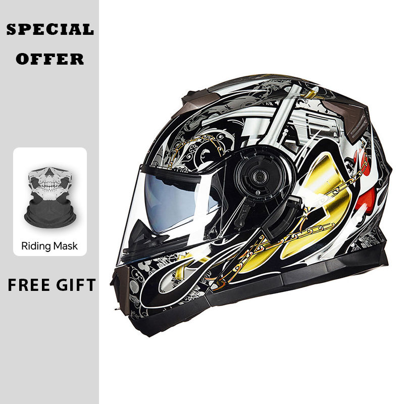 Motorhelmen Modulaire opklapba - Modular Flip Up Motorcycle Helmet Dot Approved recensie en prijs