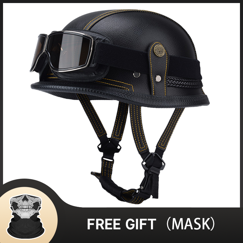 Duitse Half Vintage Helm Klass - Vintage Open Face Retro Helmet recensie en prijs