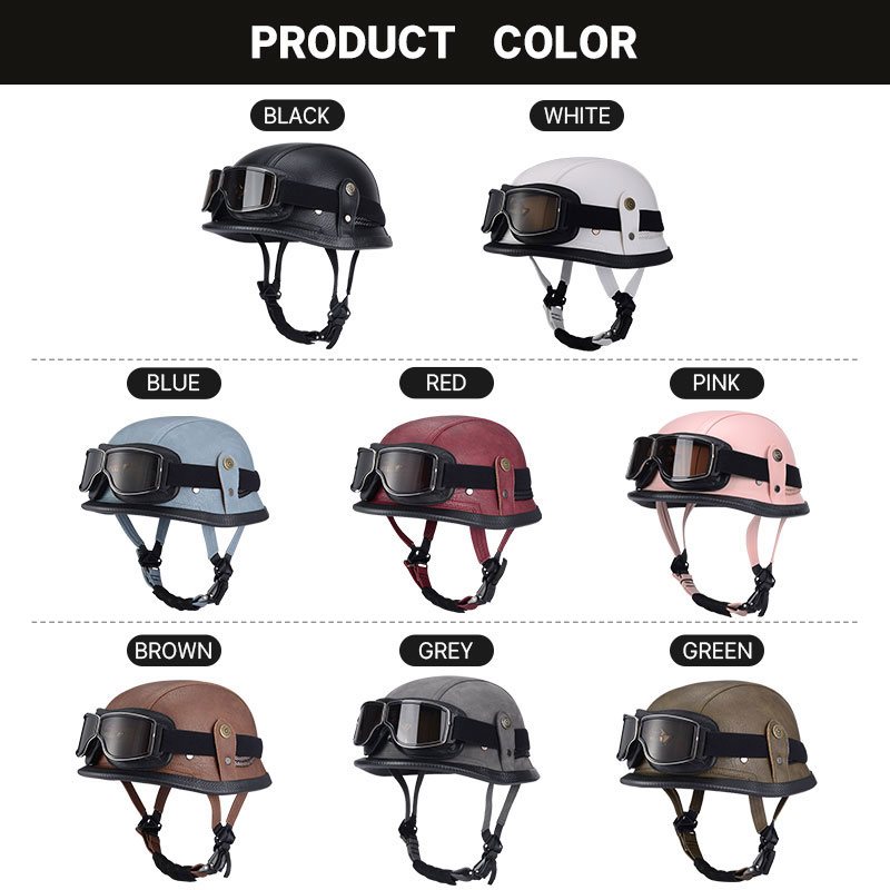 Duitse Half Vintage Helm Klass - Vintage Open Face Retro Helmet recensie en prijs