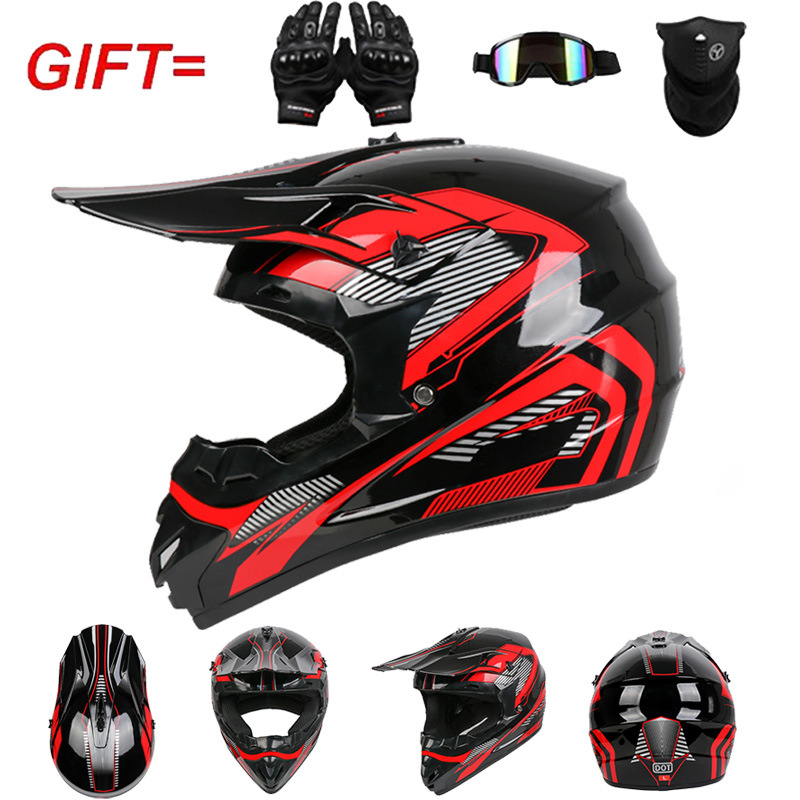 Motorcrosshelm, full-face, lic - Off Road Motocross Helmet Goggles Set recensie en prijs