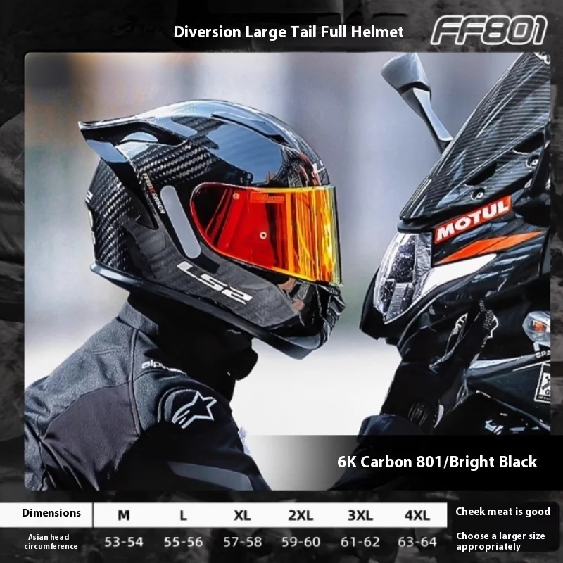 LS2 Carbon Fiber Full-Face Mot - Carbon Fiber Lightweight Motorcycle Helmet recensie en prijs