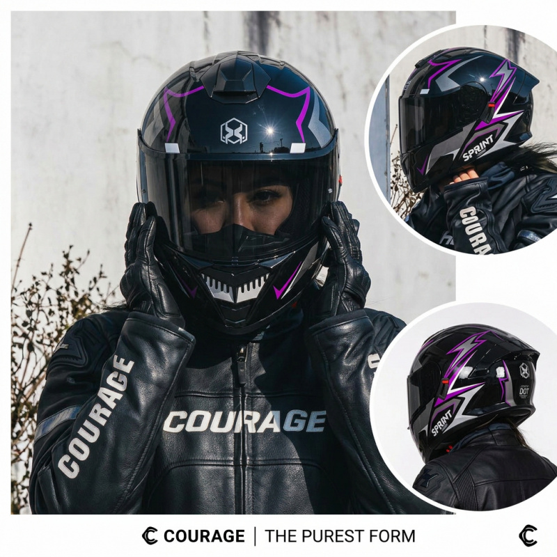 DOT-goedgekeurde modulaire fli - Modular Flip Up Motorcycle Helmet Dot Approved recensie en prijs