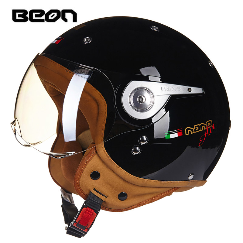 BEON B-110 Motorhelm beon 3/4  - Vintage Open Face Retro Helmet recensie en prijs