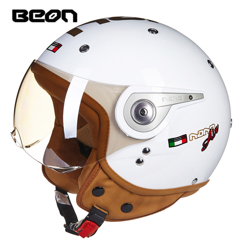 BEON B-110 Motorhelm beon 3/4  - Vintage Open Face Retro Helmet recensie en prijs