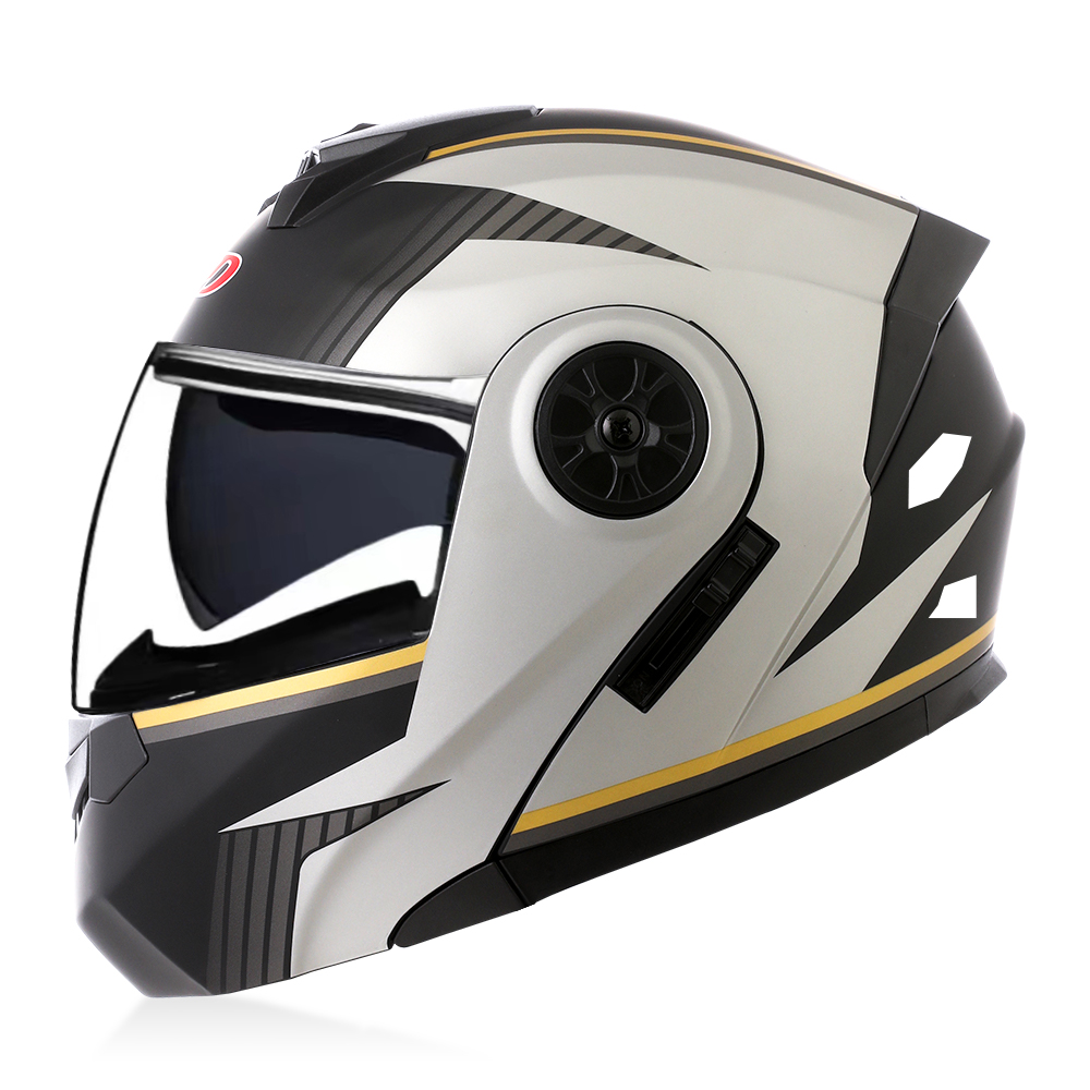 Hoge kwaliteit modulaire flip- - Modular Flip Up Motorcycle Helmet Dot Approved recensie en prijs