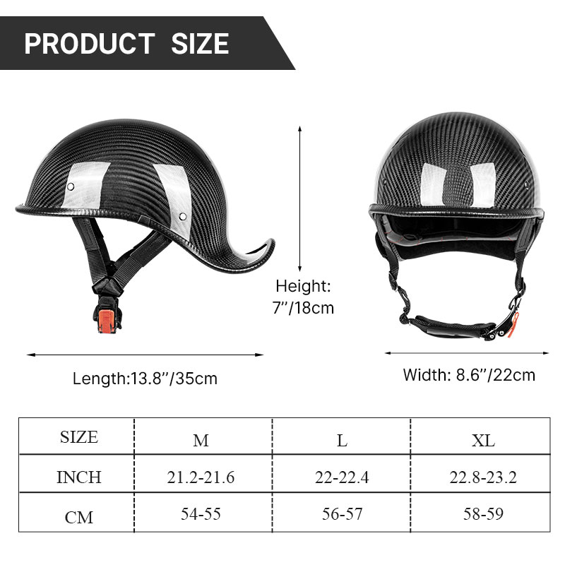 Premium carbon fiber open face - Carbon Fiber Lightweight Motorcycle Helmet recensie en prijs