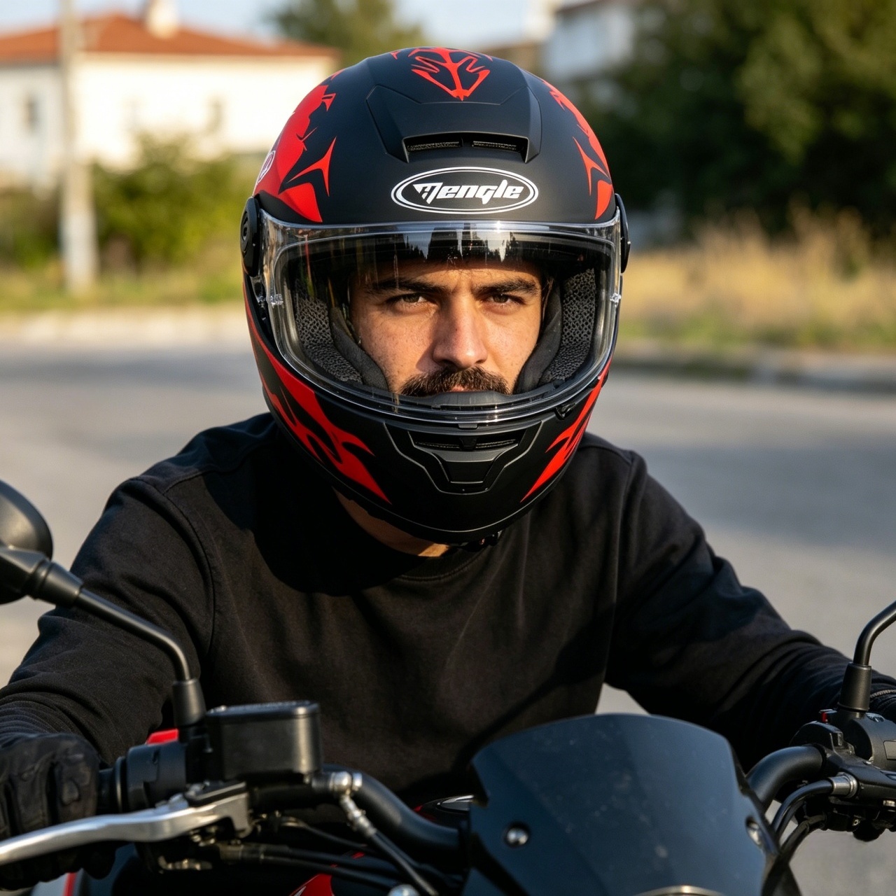 Heren motorhelm met dubbele vi - Dual Visor Motorcycle Racing Helmet recensie en prijs