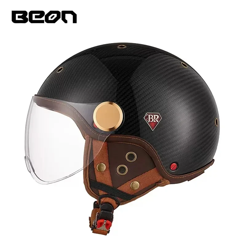 BEON BR13 Retro open gezicht h - Vintage Open Face Retro Helmet recensie en prijs