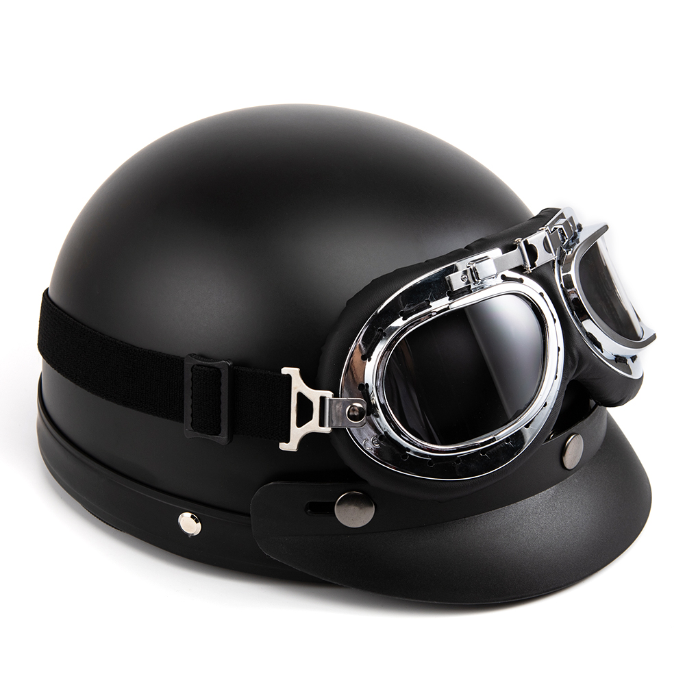 Motorhelm Open Gezicht Retro C - Vintage Open Face Retro Helmet recensie en prijs