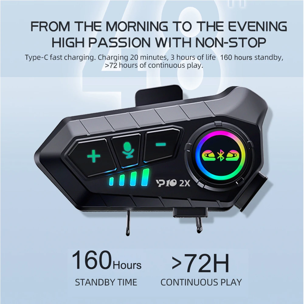 Y10 2x Motorfiets Intercom Blu - Full Face Motorcycle Helmet With Bluetooth recensie en prijs