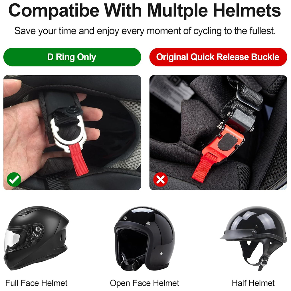Lichtgewicht helm snelontgrend - Quick Release Buckle Motorcycle Helmet recensie en prijs