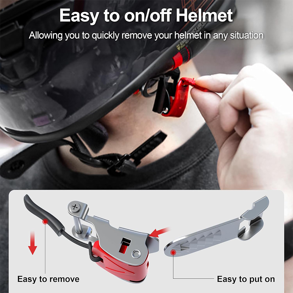 Lichtgewicht helm snelontgrend - Quick Release Buckle Motorcycle Helmet recensie en prijs