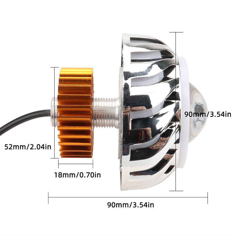1 Stuks Auto Motorfiets Koplam - Universal Motorcycle Led Headlight Projector recensie en prijs