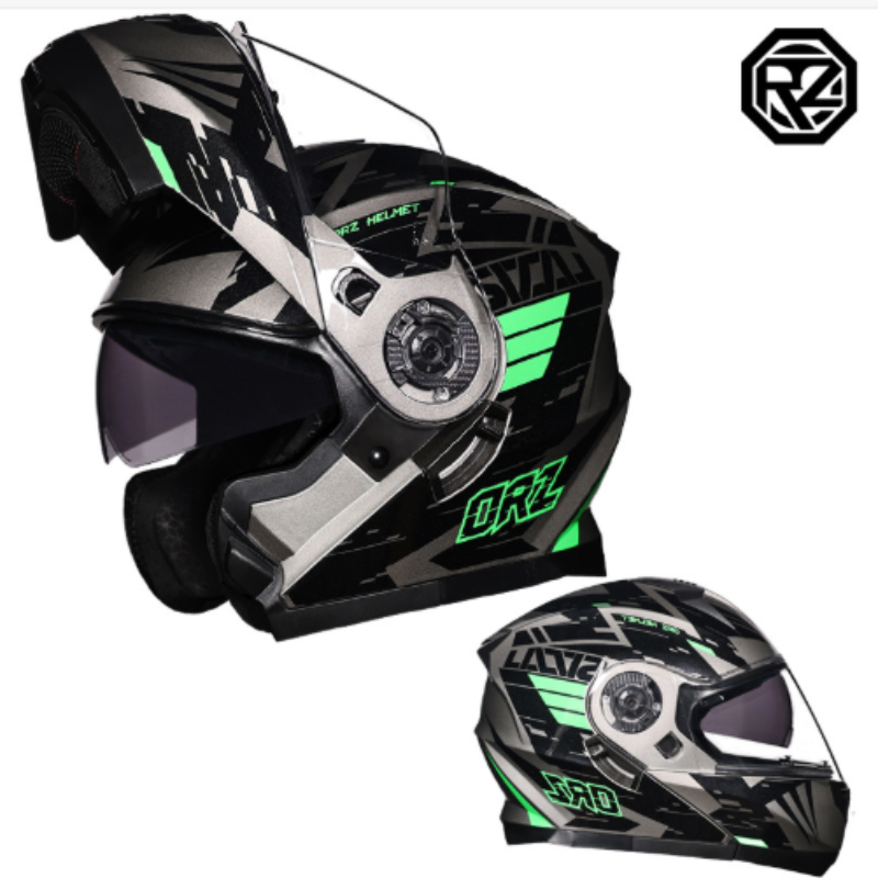 Orz Volledige Gezicht Dual Viz - Dual Visor Motorcycle Racing Helmet recensie en prijs