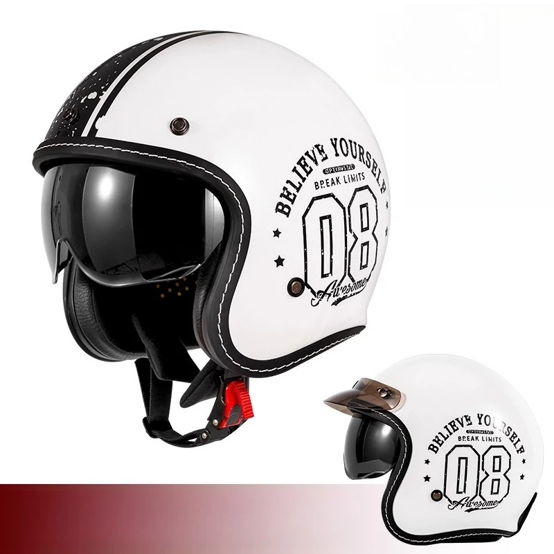 HOT Open Face Motorhelm Vintag - Vintage Open Face Retro Helmet recensie en prijs