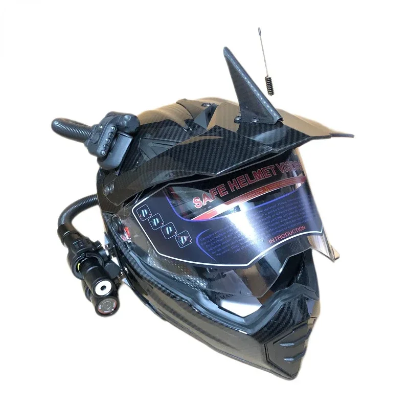 Retro helm motorfiets off-road - Full Face Motorcycle Helmet With Bluetooth recensie en prijs