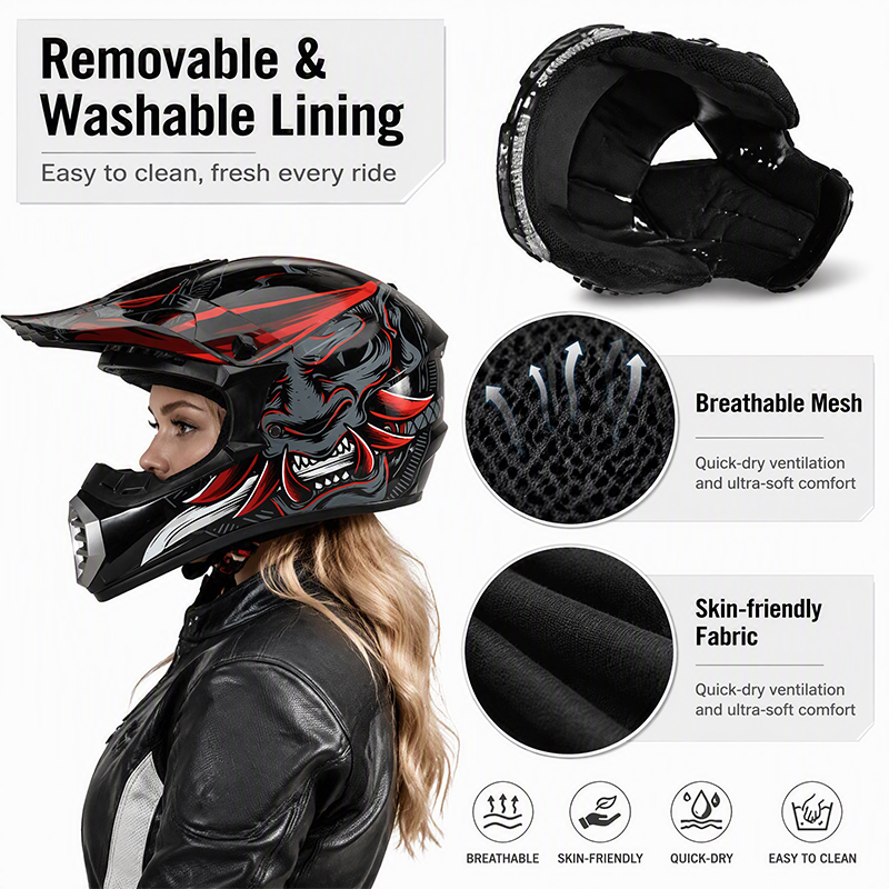 Uchoose Motocross Helmset Volg - Off Road Motocross Helmet Goggles Set recensie en prijs